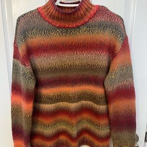 Multicolor Striped Womens Sweater